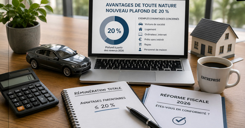 Les avantages de toute nature sous surveillance : un plafond de 20 % dès les revenus 2026